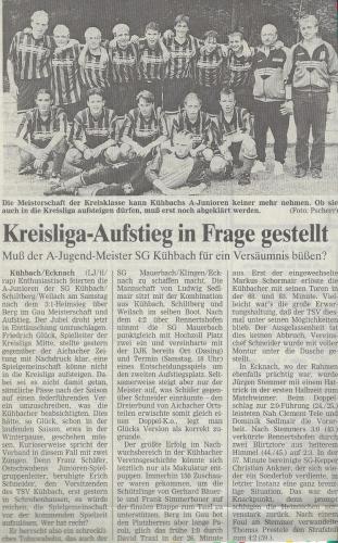 A-Jugend Meister 1996-97