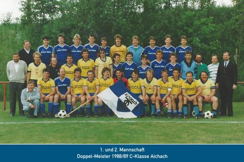 Doppelmeister 1. und 2. Mannschaft 1989