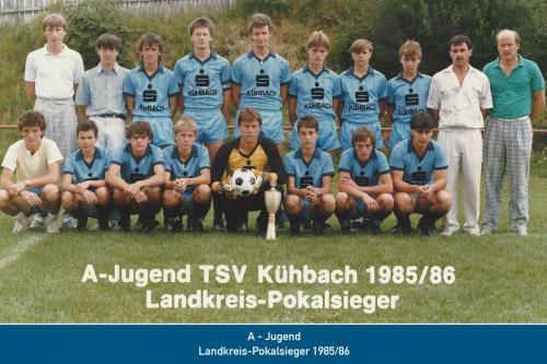 Landkreis-Pokalsieger A-Jugend 1986